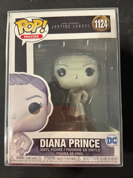 Funko Pop! Zack Snyder's Justice League Diana Prince Vinyl Figure #1124 New in Box w/ Soft Case
