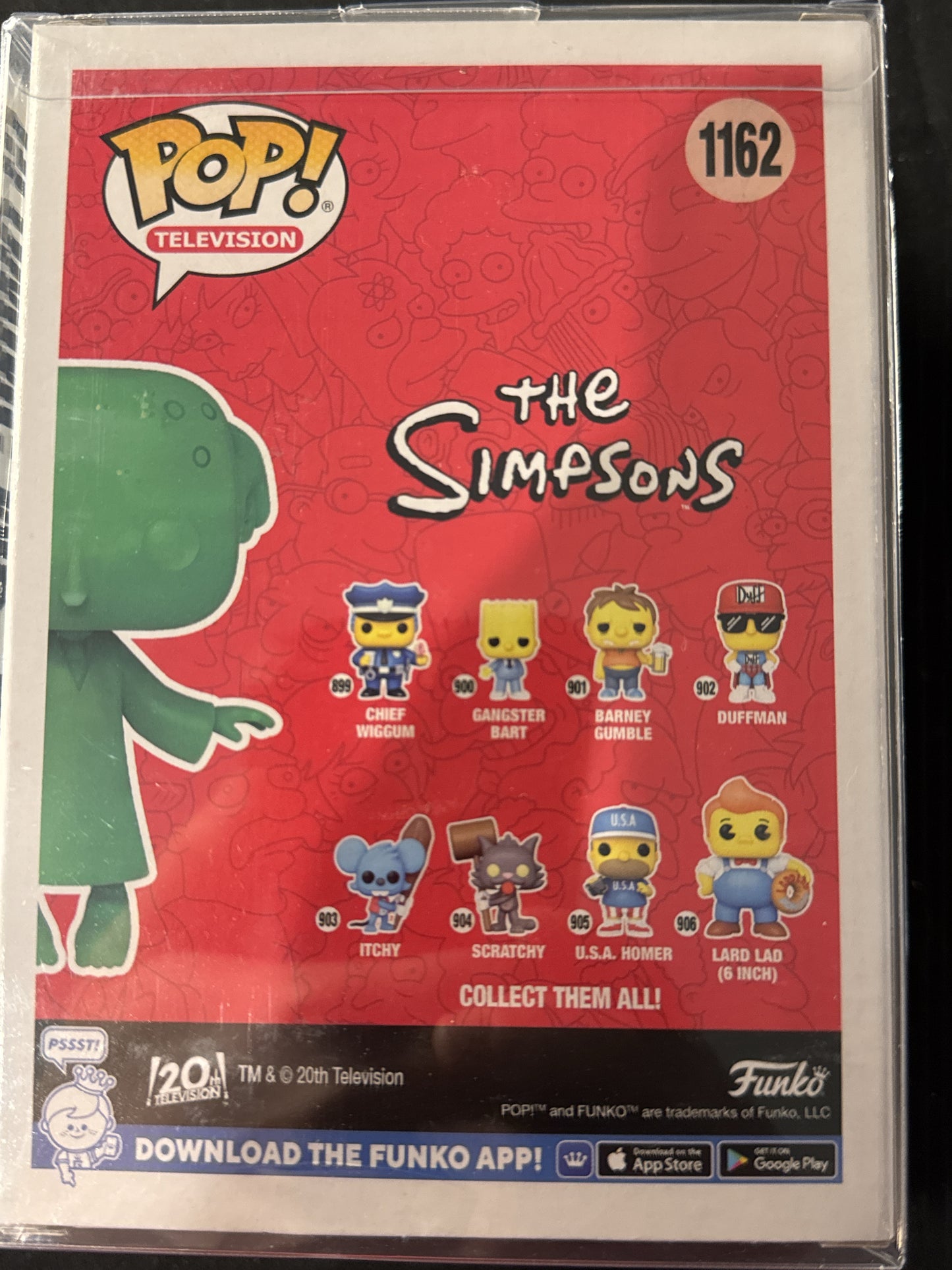 Funko Pop! The Simpons #1162 Glowing Mr. Burns Vinyl Figure PX Previews NIB Soft Case