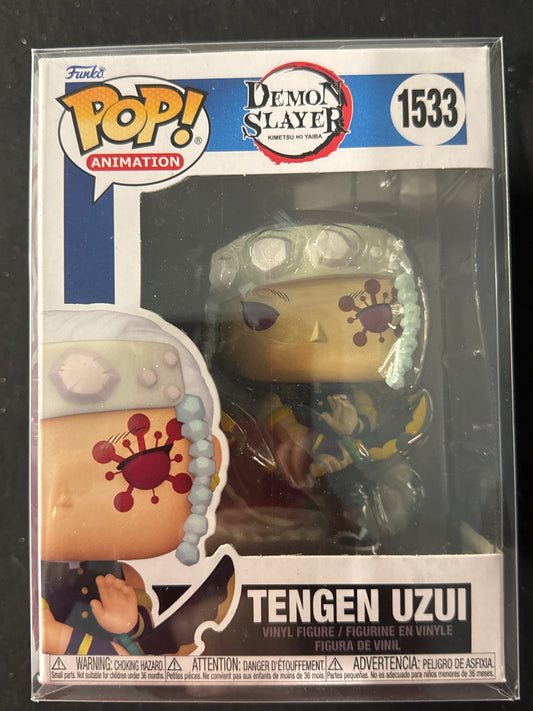 Funko Pop! Demon Slayer #1533 Tengen Uzui Vinyl Figure New in Box w/ Soft Case