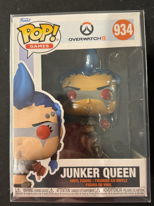 Funko Pop! Overwatch 2 #934 Junker Queen Vinyl Figure New in Box w/ Soft Case