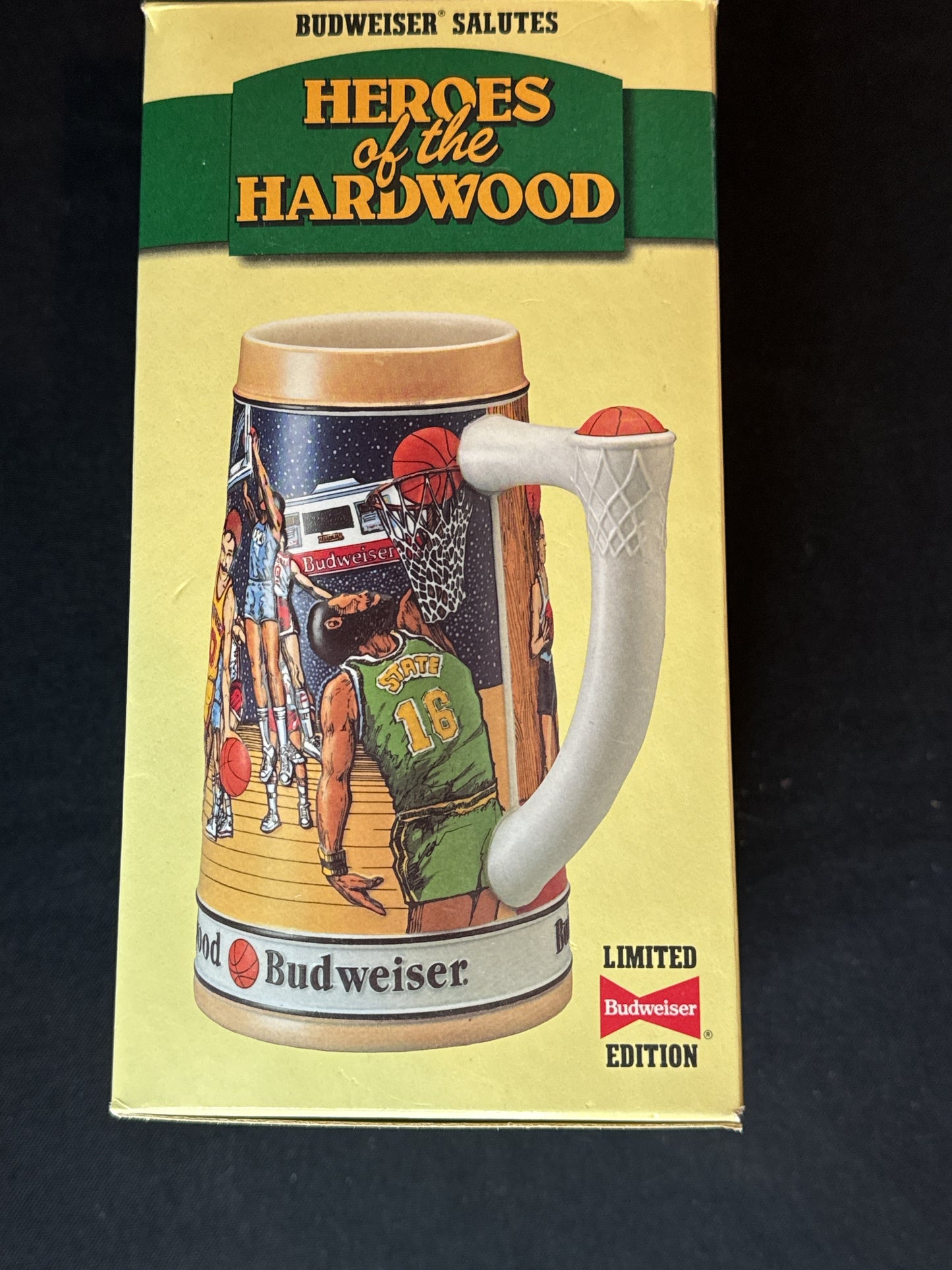 Budweiser Limited Edition Sports Series Basketball Stein New in Original Box/COA