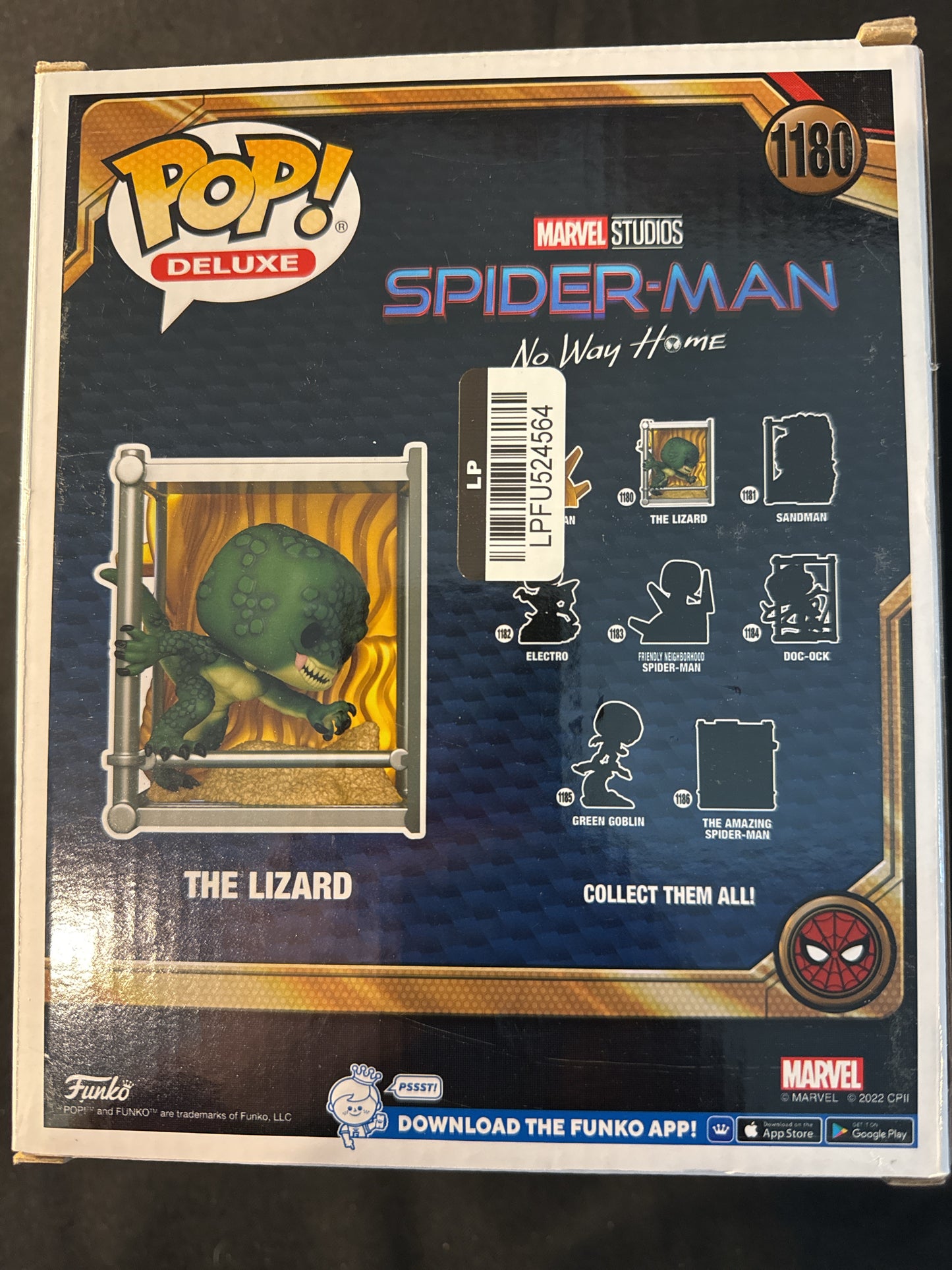 Funko Pop! Deluxe The Lizard Bobble Head Marvel Spider-Man No Way Home New in Large Box
