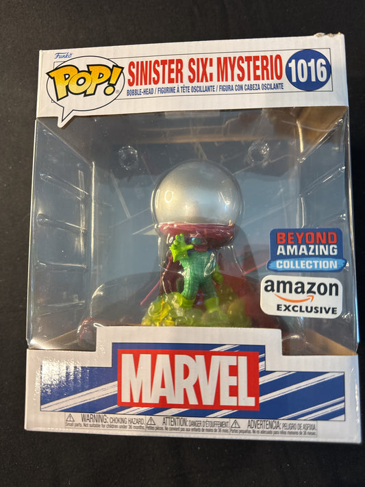 Funko Pop! Sinister Six: Mysterio #1016 Bobble Head Marvel Amazon Excl. New in Large Box