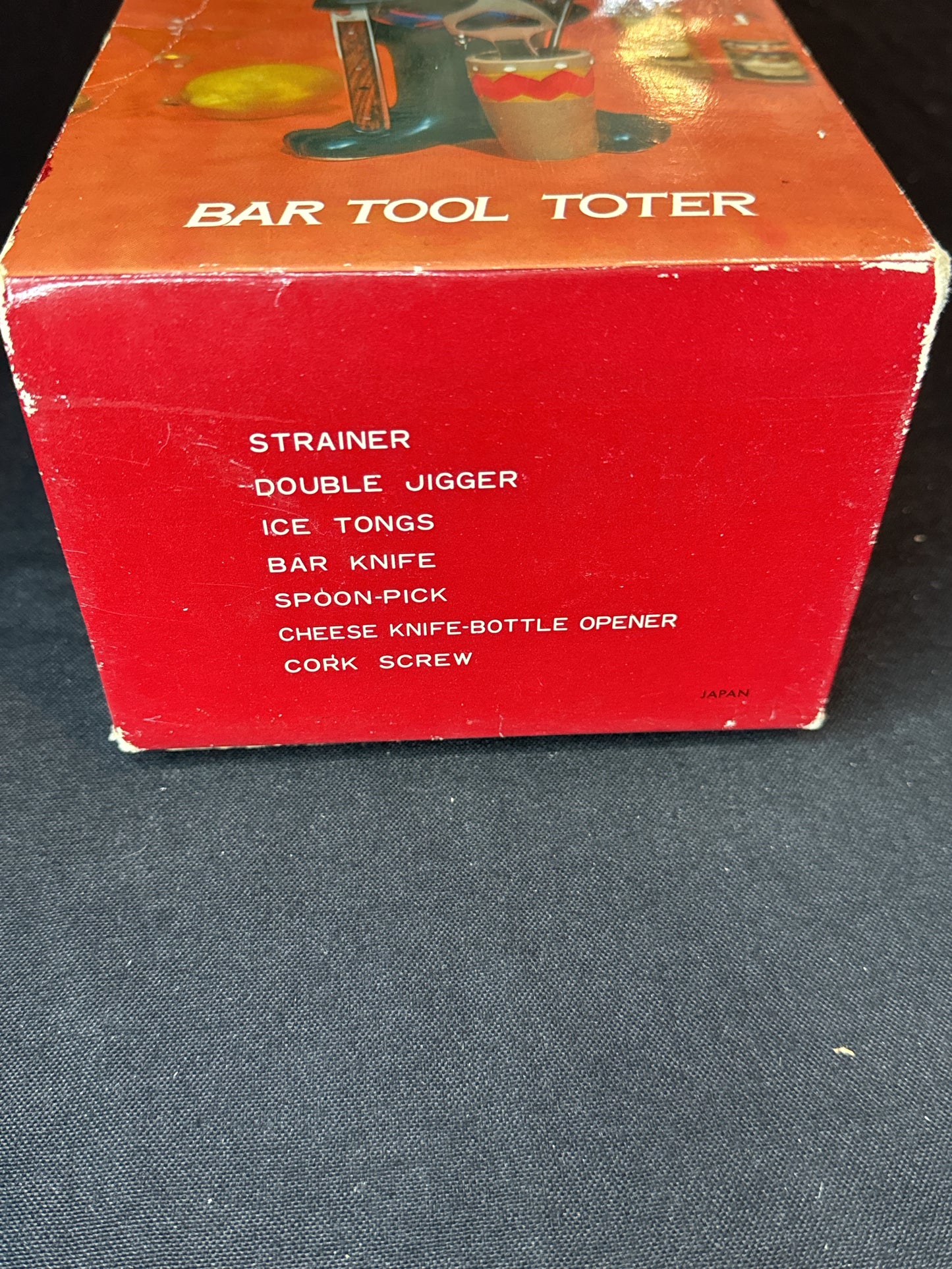 Vintage Zulu Bar Tool Toter Tote with Accessories and Box Cocktail Tiki 1960s New in Box