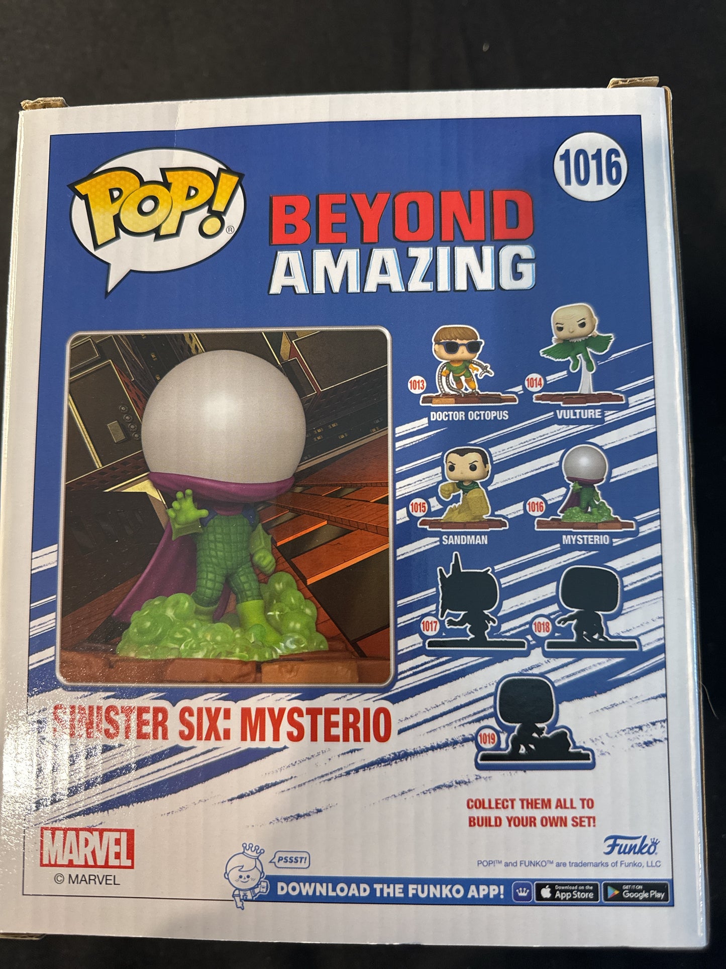 Funko Pop! Sinister Six: Mysterio #1016 Bobble Head Marvel Amazon Excl. New in Large Box