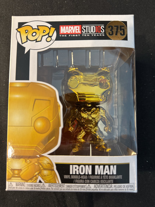 Funko Pop! Marvel Studios #375 Iron Man Bobble Head New in Box