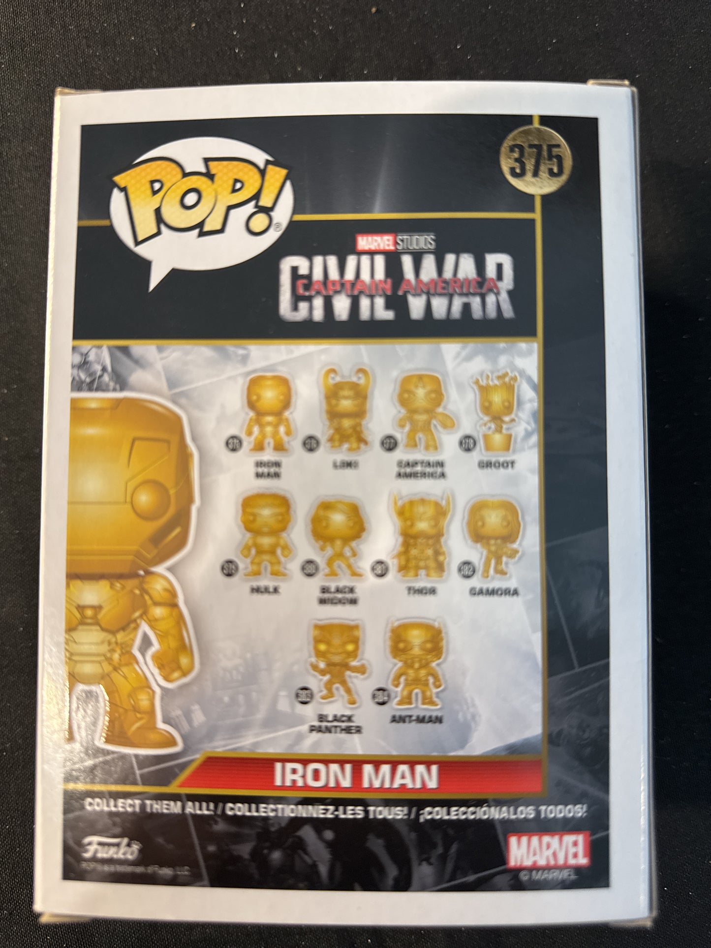 Funko Pop! Marvel Studios #375 Iron Man Bobble Head New in Box