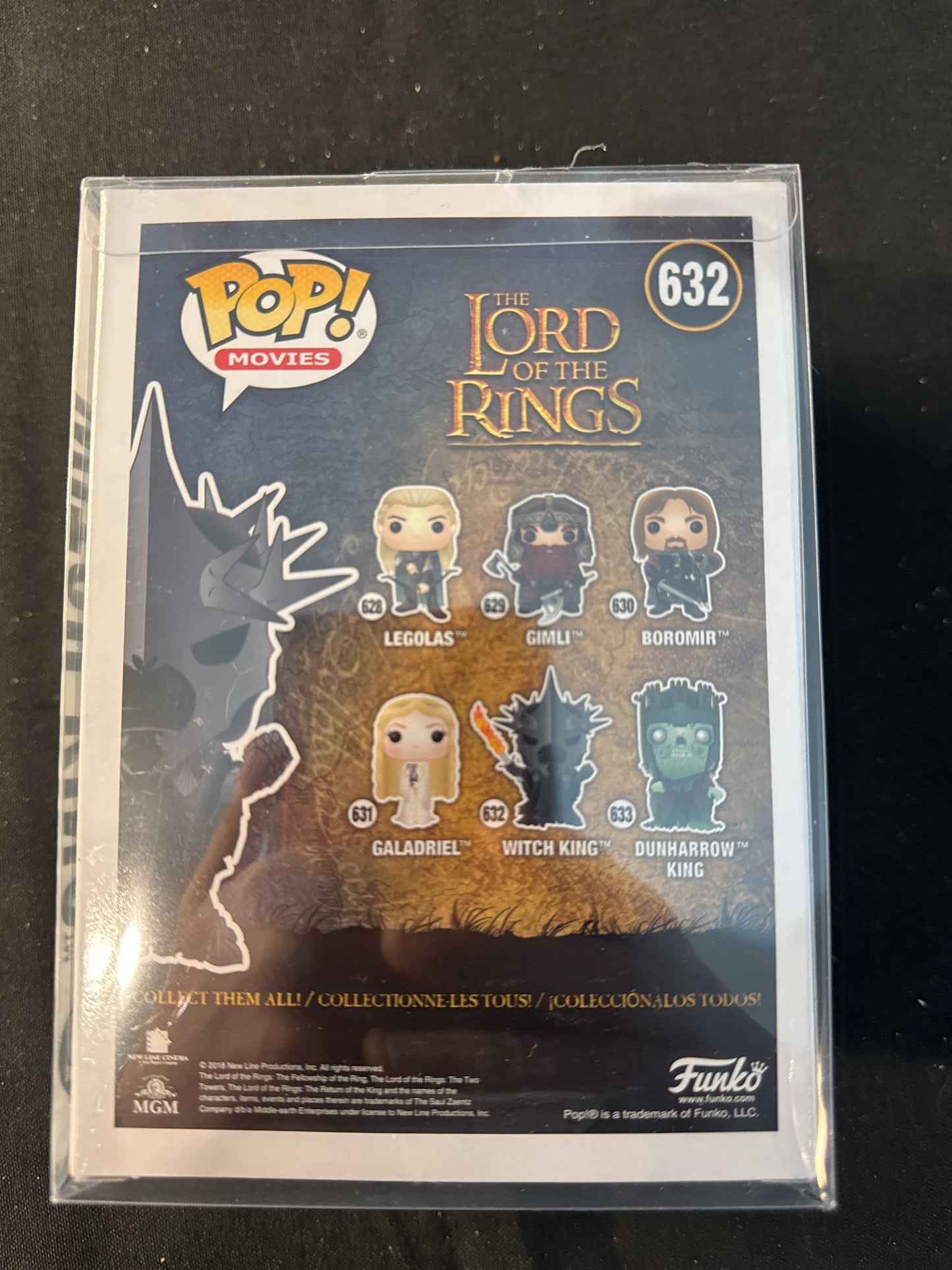 Funko Pop! The Lord of the Rings #632 Witch King Vinyl Figure New in Box w/ Soft Case