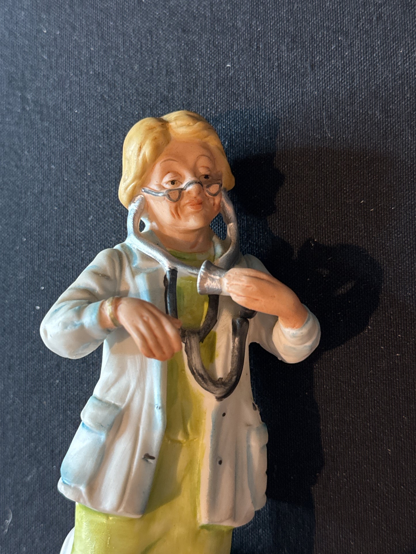 Lefton Figurine Female Doctor w/ A Stethoscope 8" Tall