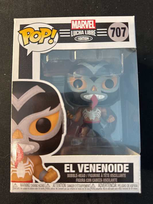 Funko Pop! Marvel Lucha Libre #707 El Venenoide Bobble Head New in Box