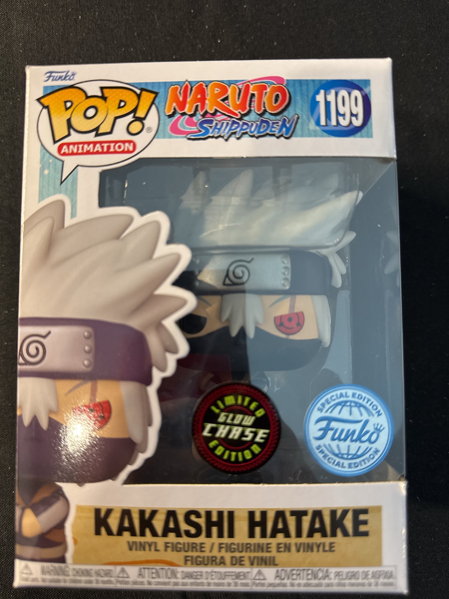 Funko Pop! Naruto Shippuden #1199 Kakashi Hatake Glow Chase Edition New in Box