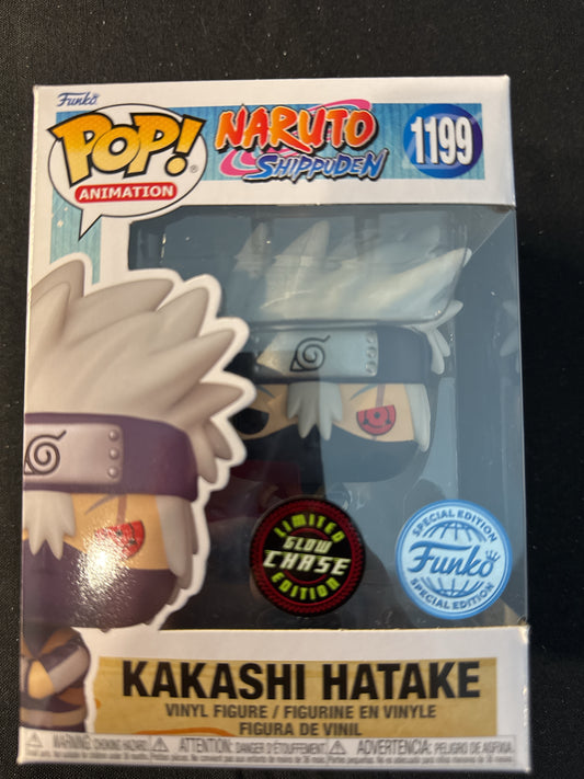 Funko Pop! Naruto Shippuden #1199 Kakashi Hatake Glow Chase Edition New in Box
