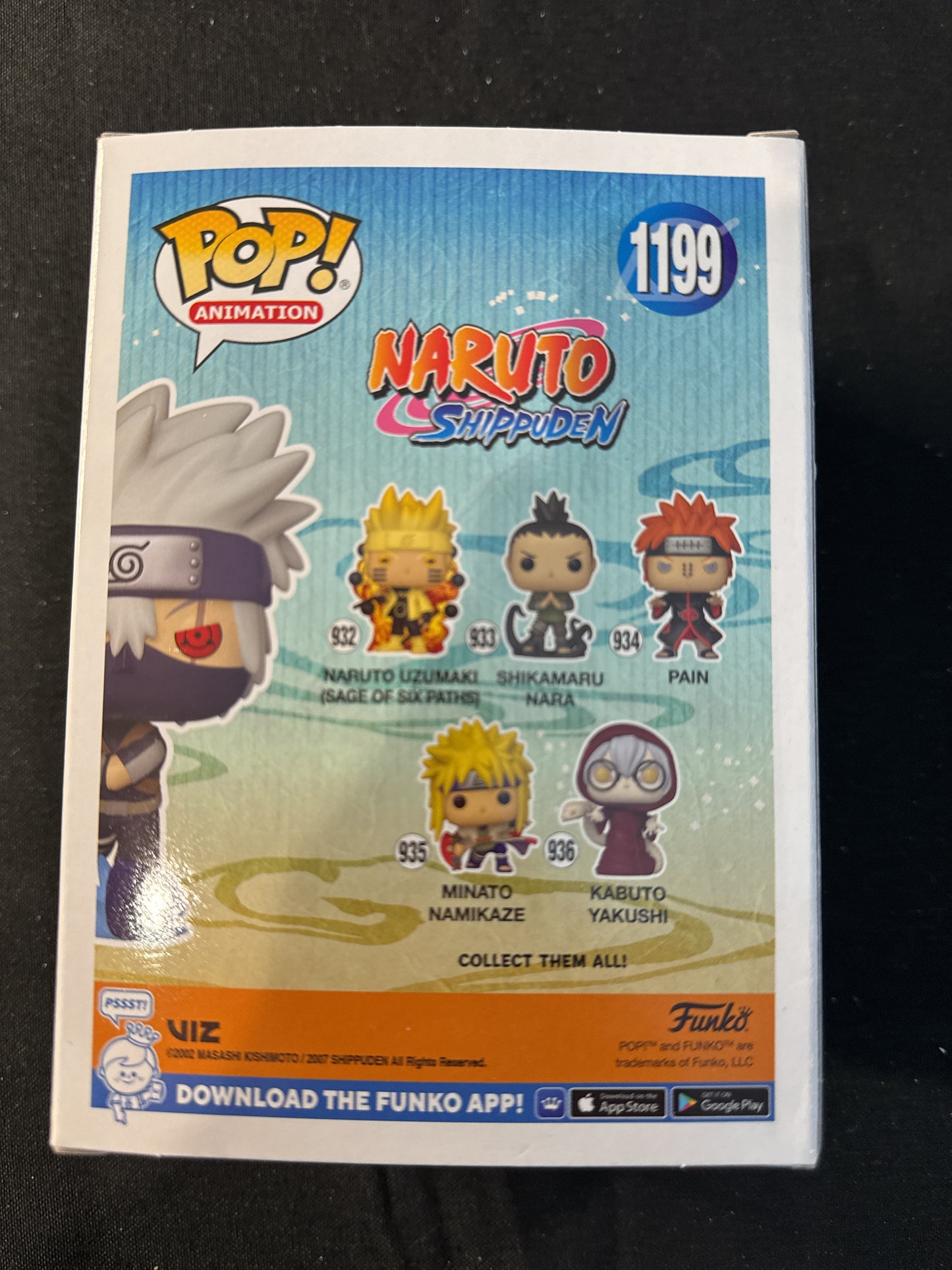 Funko Pop! Naruto Shippuden #1199 Kakashi Hatake Glow Chase Edition New in Box