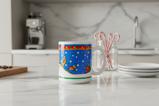 Christmas Mug Celebrate The Season Merry Christmas Coffee Mug Cup 3 7/8" Tall