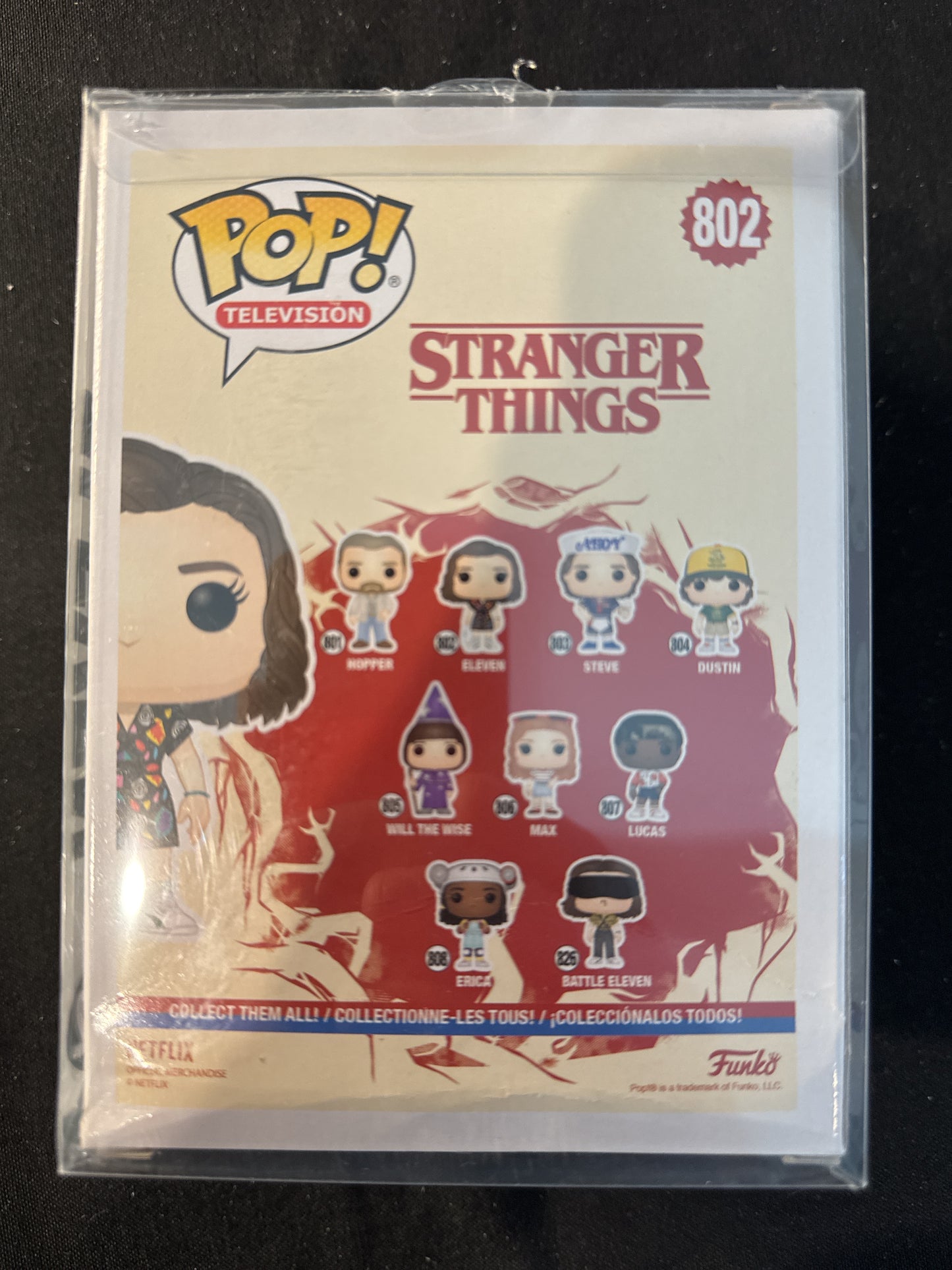 Funko Pop! Stranger Things #802 Eleven Vinyl Figure New in Box w/ Soft Case