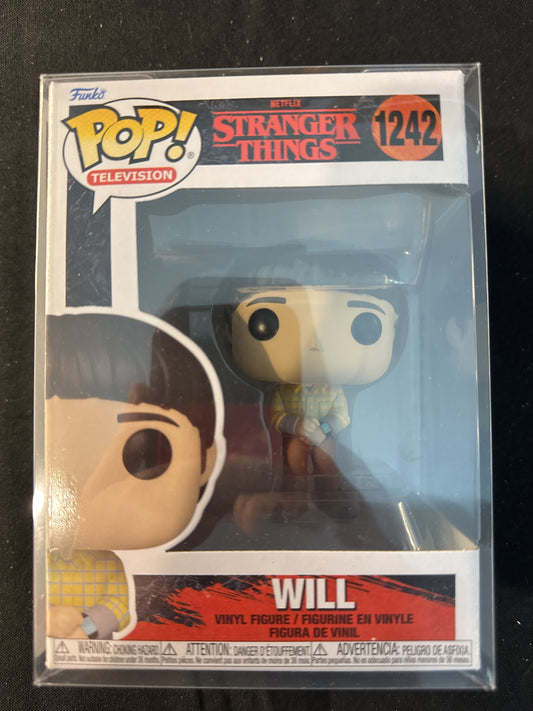Funko Pop! Stranger Things #1242 Will Vinyl Figure New in Box w/ Soft Case