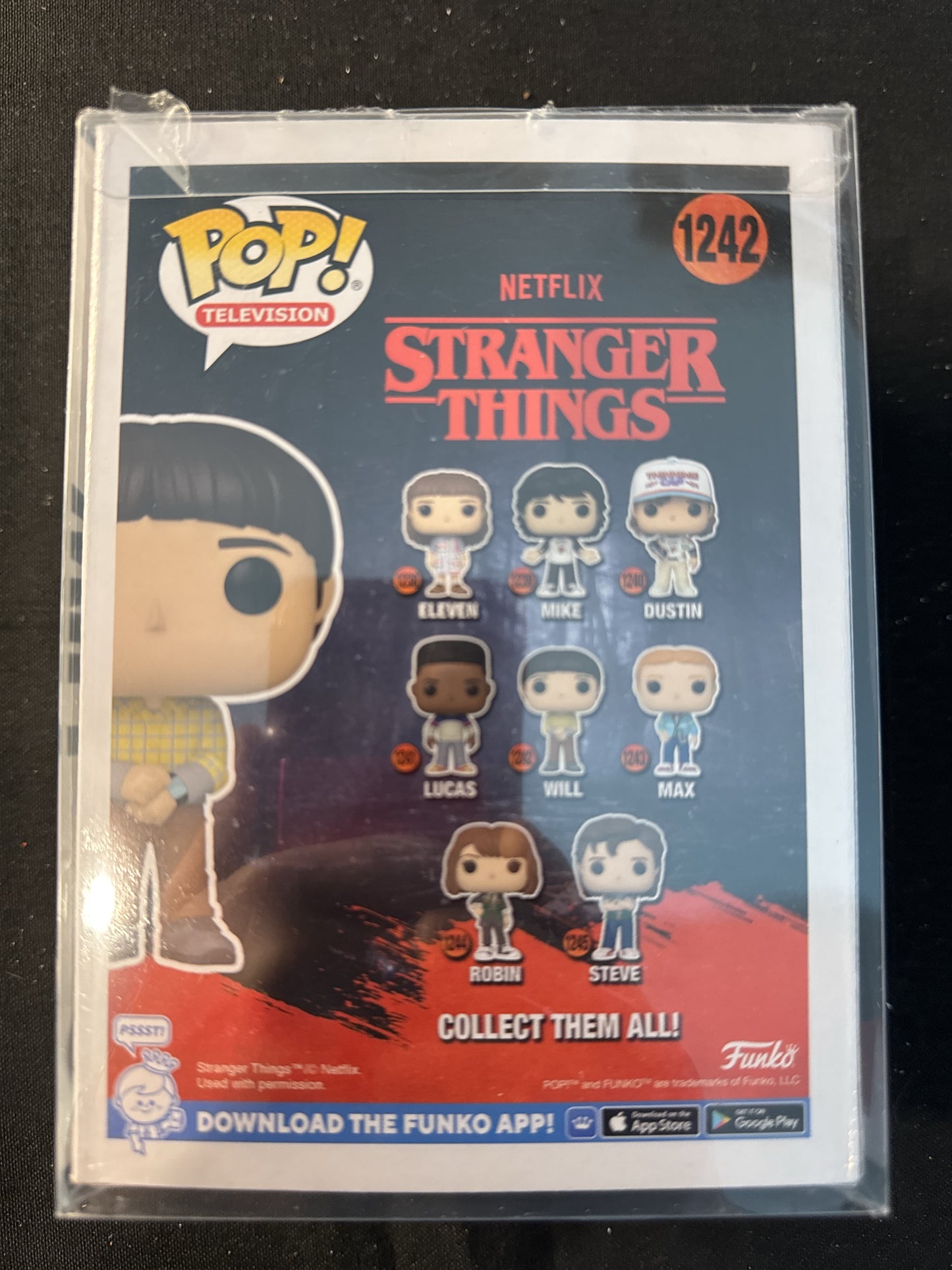 Funko Pop! Stranger Things #1242 Will Vinyl Figure New in Box w/ Soft Case
