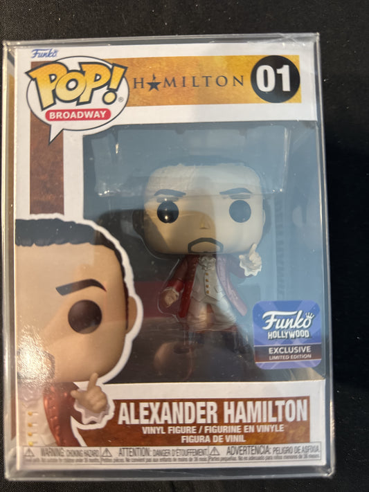 Funko Pop! Broadway Hamilton #01 Alexander Hamilton Vinyl Figure New in Box w/ Soft Case