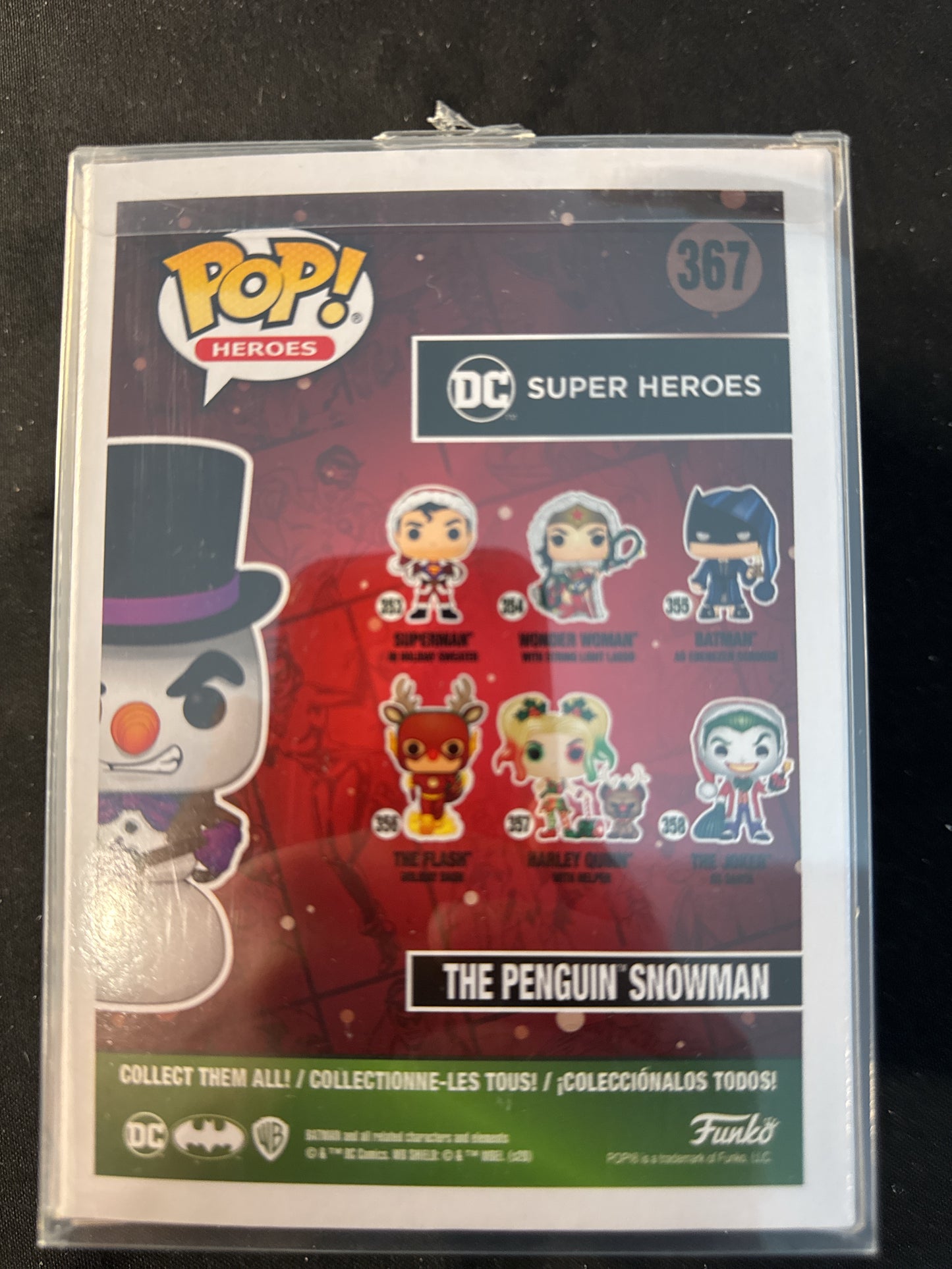 Funko Pop! DC Super Heroes #367 The Penguin Snowman Vinyl Figure NIB w/ Soft Case