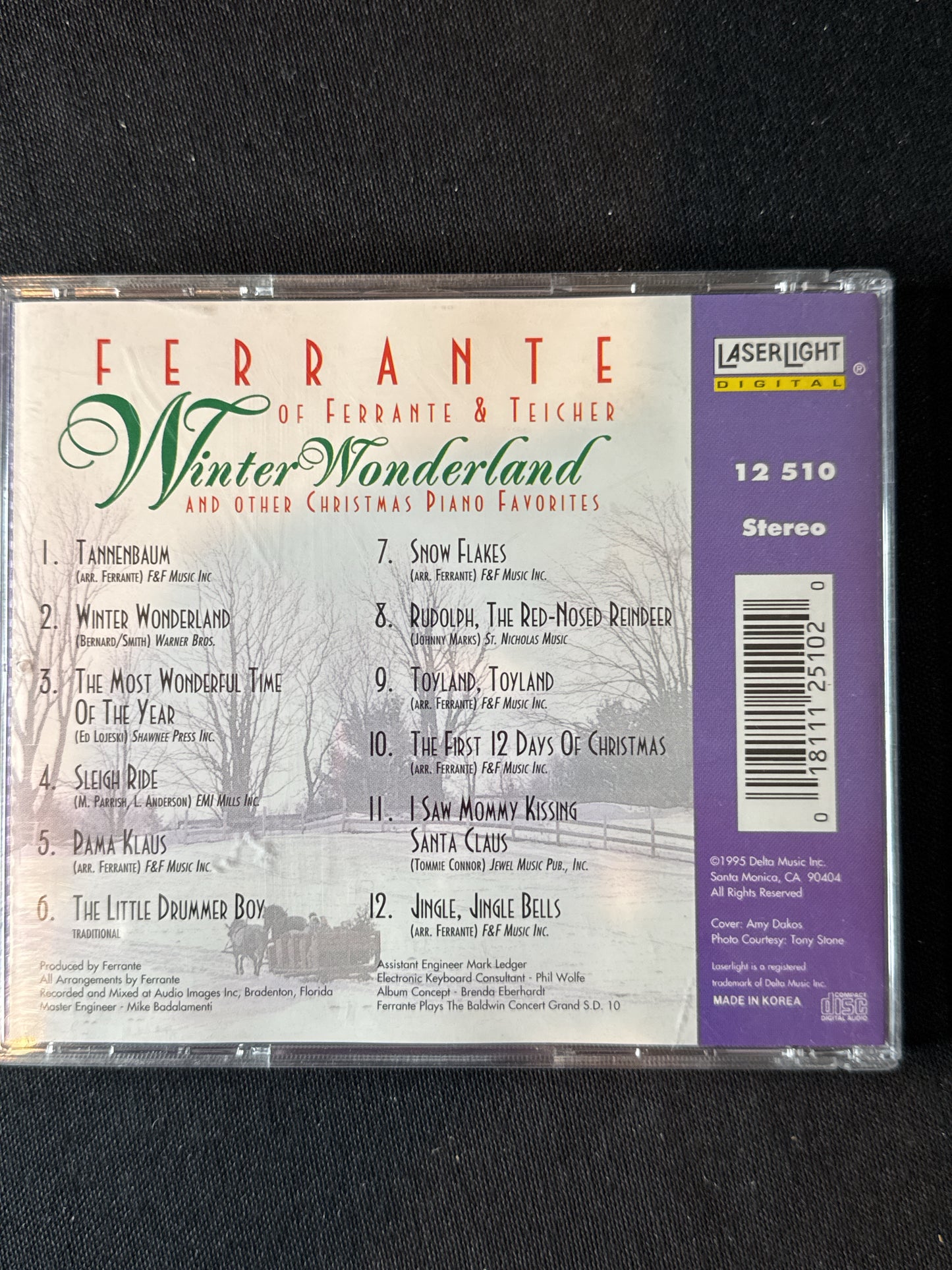 Ferrante of Ferrante & Teicher Winter Wonderland & Other Christmas Piano Favorites CD