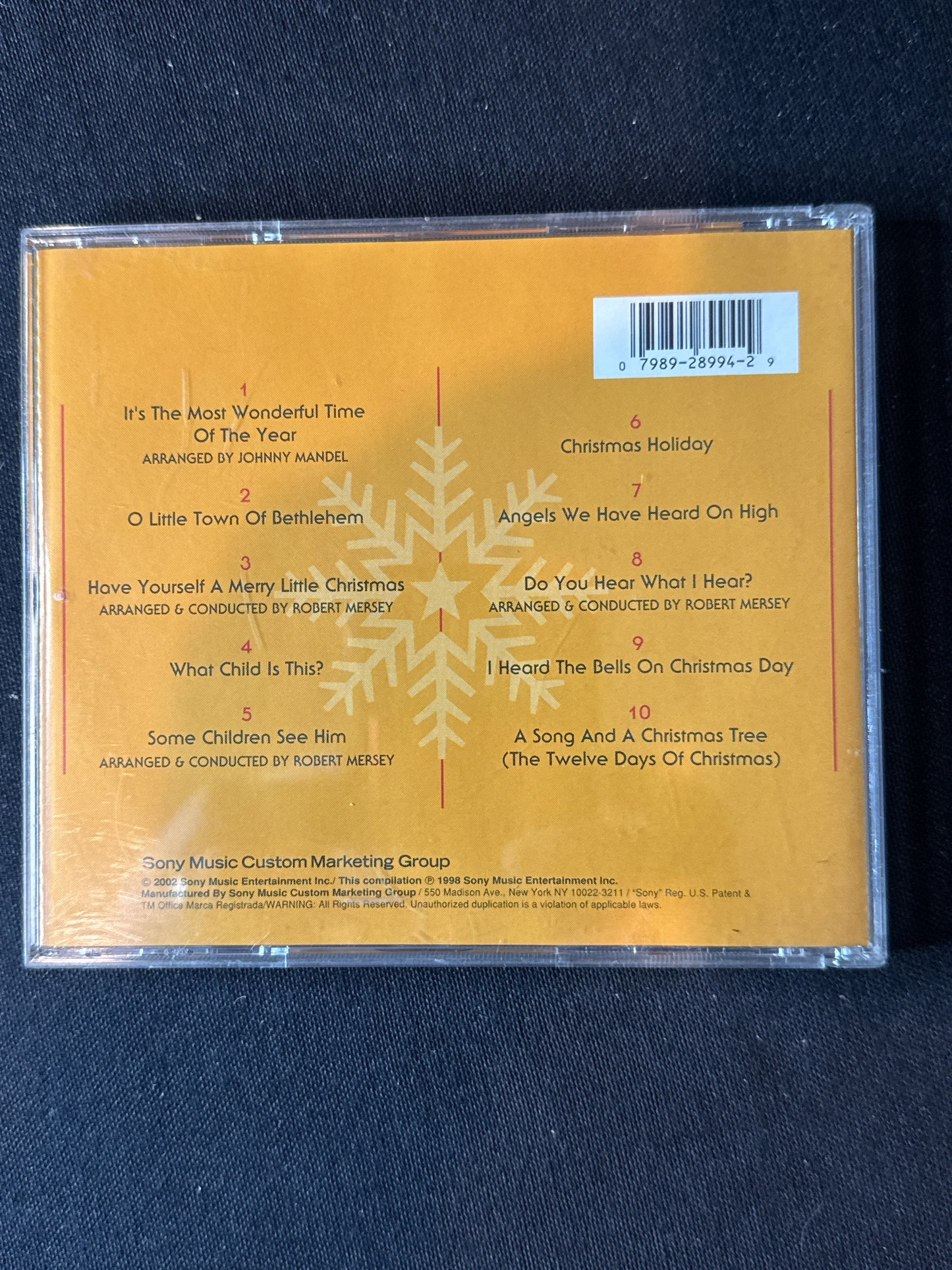 Andy Williams Songs For Christmas CD Cracked Case