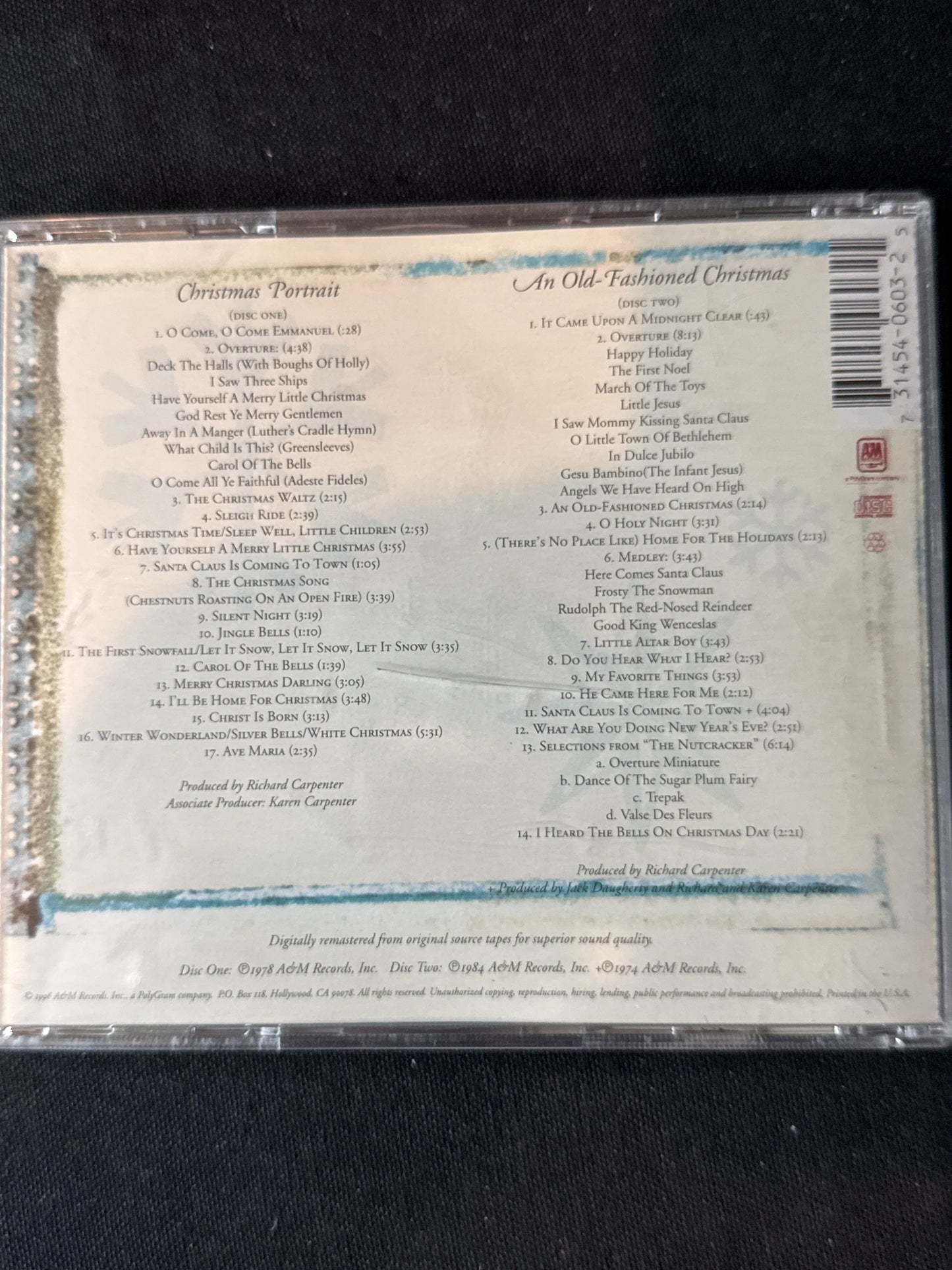 The Carpenters Christmas Collection CD