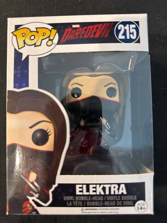 Funko Pop! Marvel Daredevil #215 Elektra Bobble Head New in Box