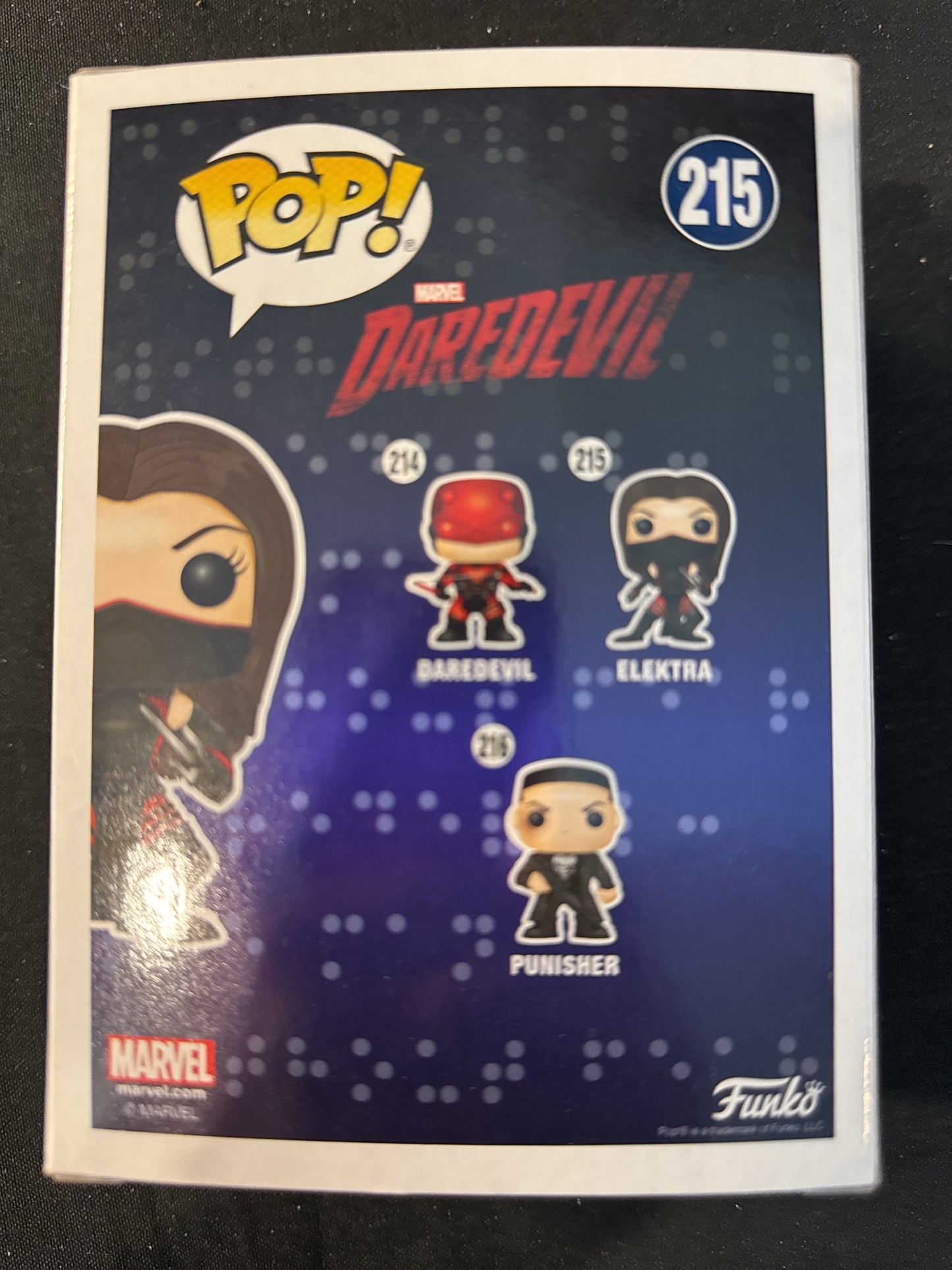 Funko Pop! Marvel Daredevil #215 Elektra Bobble Head New in Box