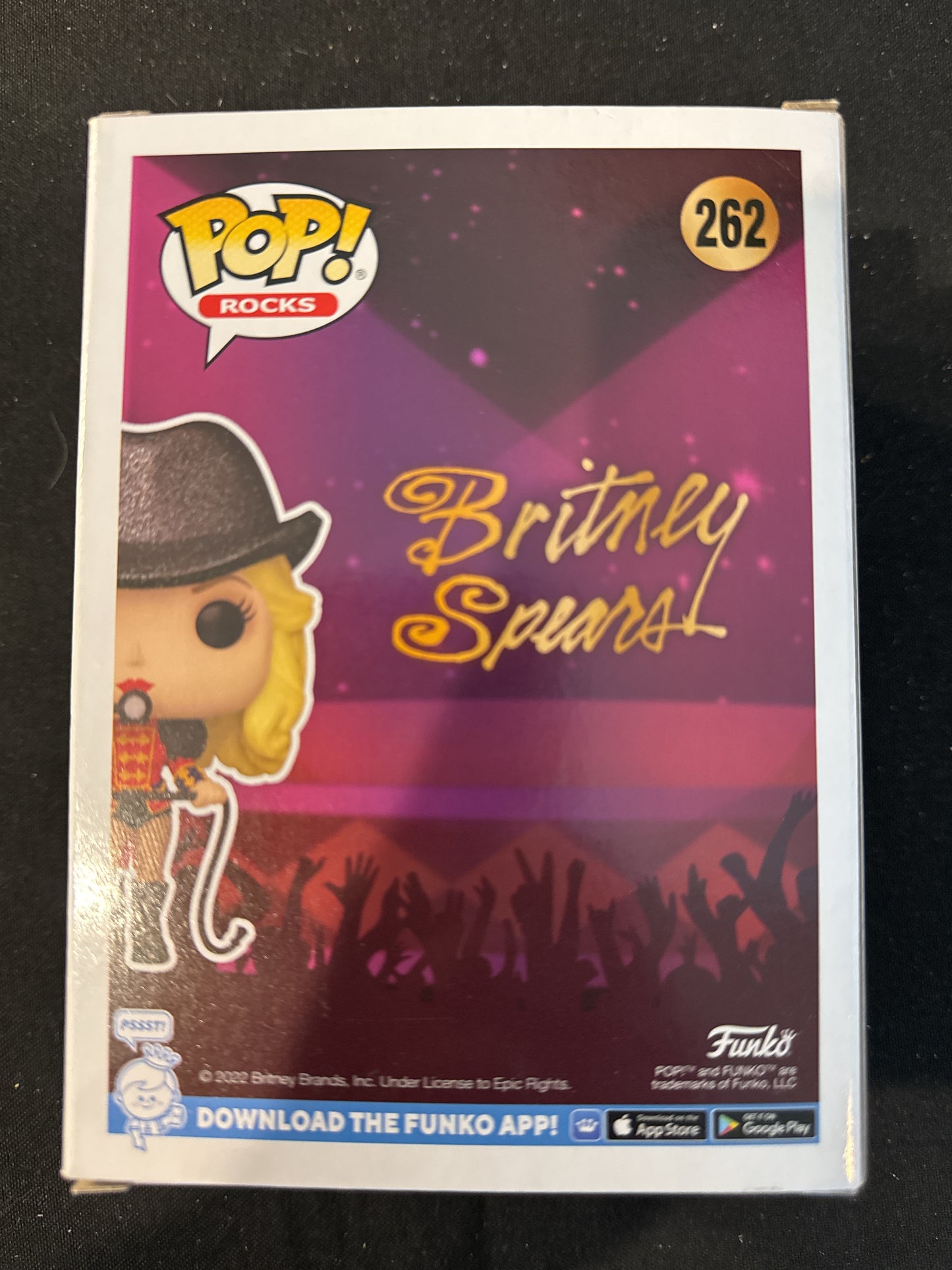 Funko Pop! Rocks Britney Spears Vinyl Figure #262 New in Box Chase Edition