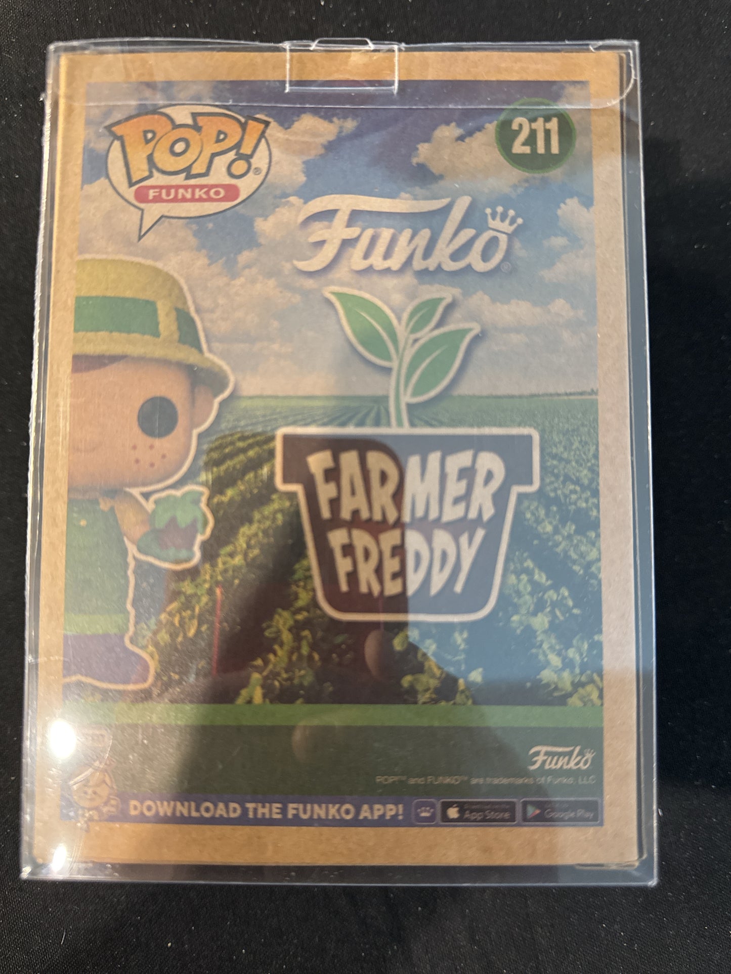 Funko Pop! #211 Farmer Freddy Vinyl Figure Funko Exclusive New in Box w/ Soft Case