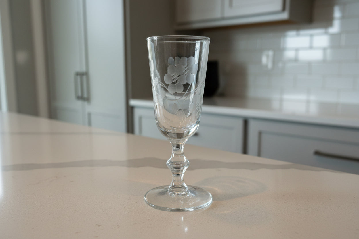 Rock Sharpe 8000-1 Pattern Brandy Glass 3 7/8" Tall