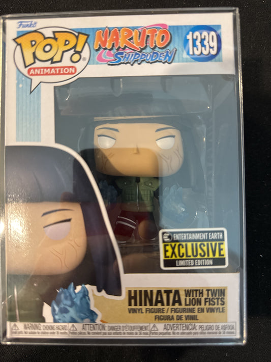Funko Pop! Naruto Shippuden #1339 Hinata w/ Twin Lion Fists Vinyl Figure NIB w/ Soft Case