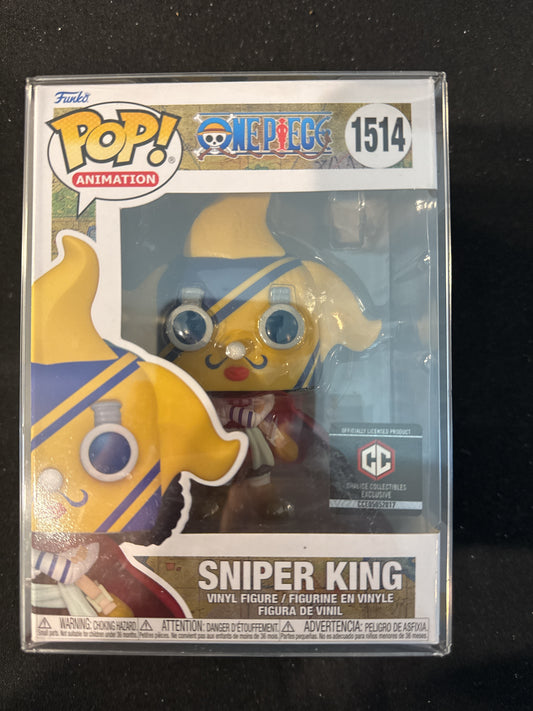 Funko Pop! OnePiece #1514 Sniper King Vinyl Figure New in Box w/ Soft Case
