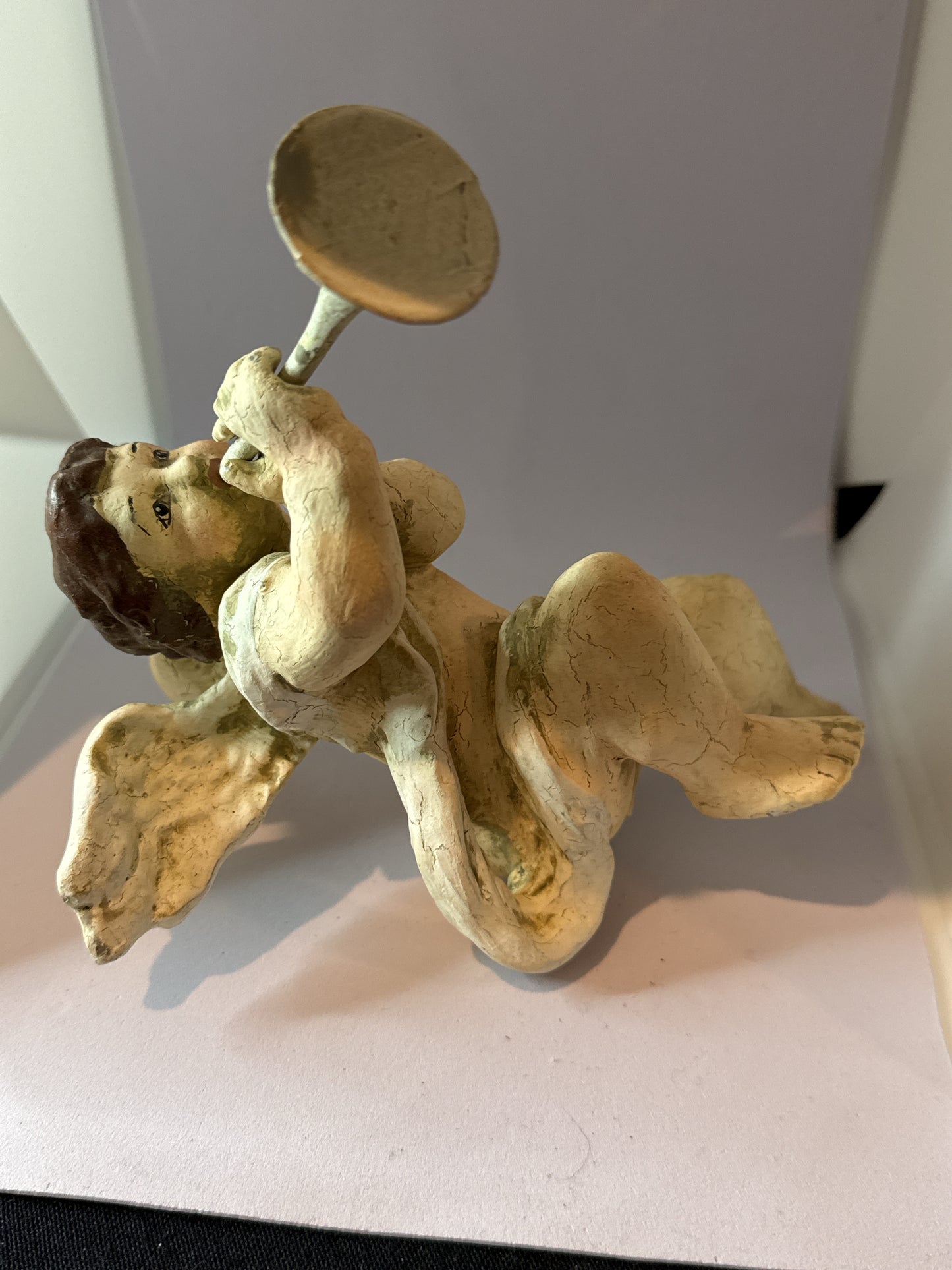 Amorin Cherub Figurine 7.5" Tall x 6.25" Wide