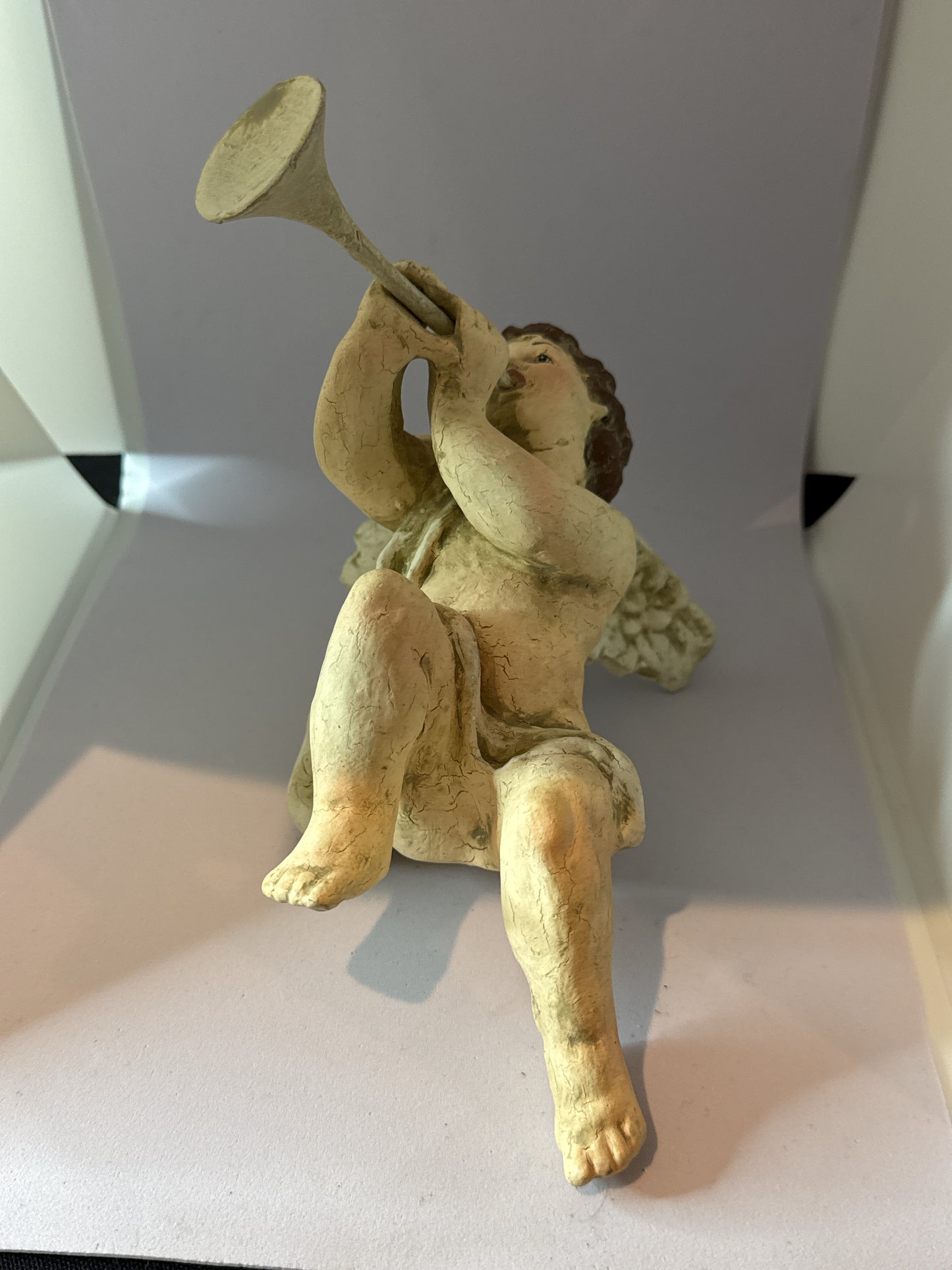 Amorin Cherub Figurine 7.5" Tall x 6.25" Wide