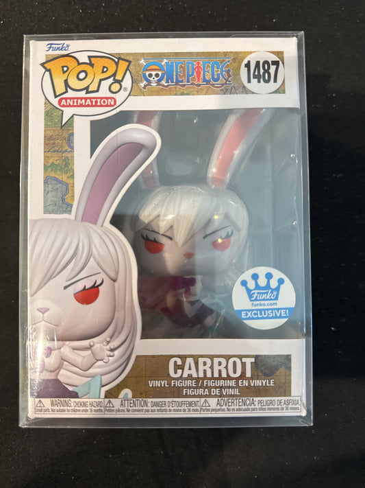 Funko Pop! OnePiece #1487 Carrot Vinyl Figure New in Box w/ Soft Case
