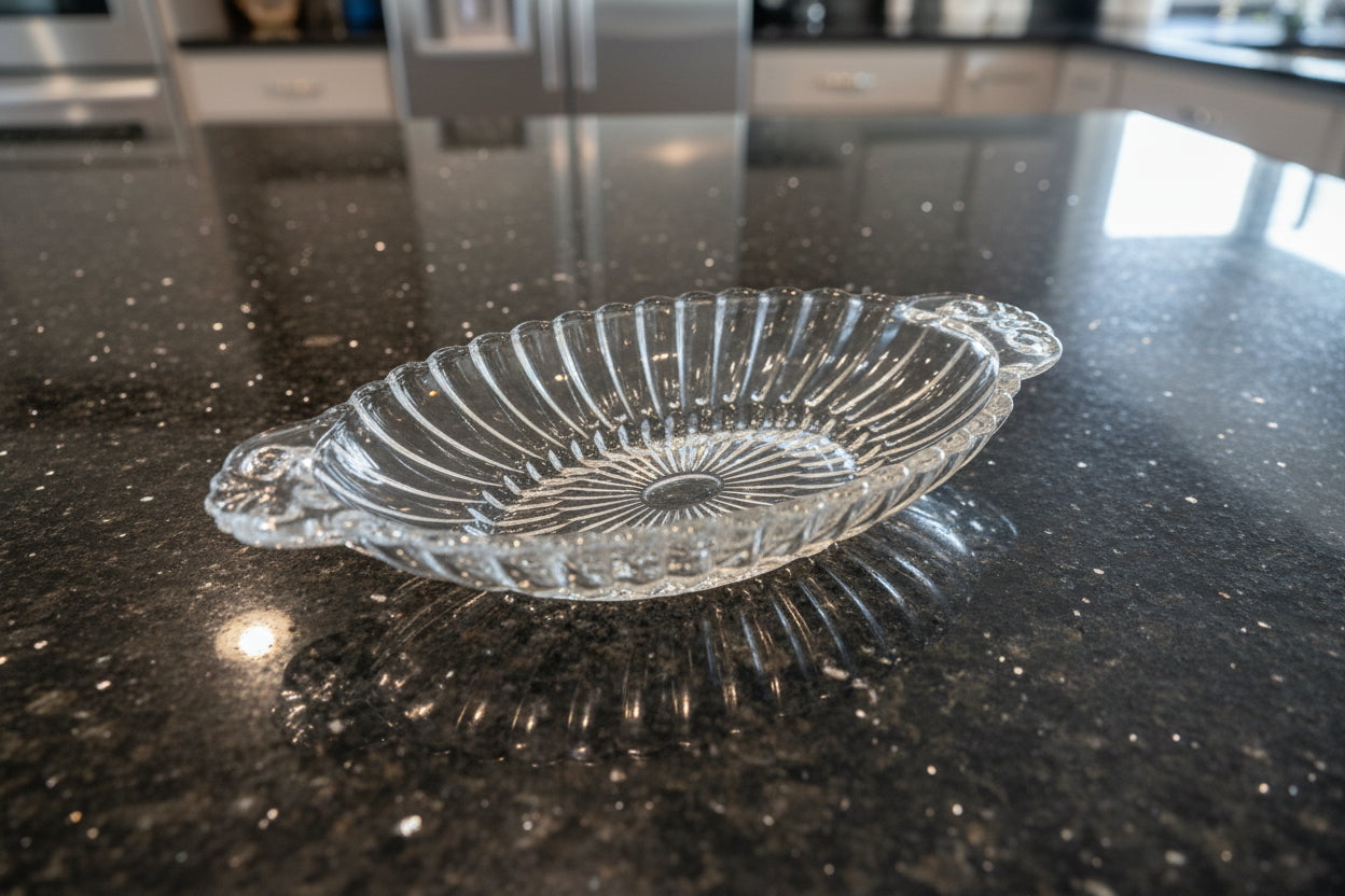 1950 EAPG Oval 8.5" Tear Drop Serving Dish Relish Dish