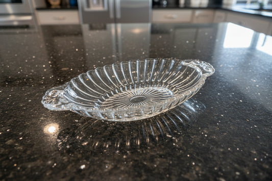 1950 EAPG Oval 8.5" Tear Drop Serving Dish Relish Dish