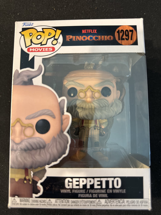 Funko Pop! Netflix Pinocchio #1297 Geppetto Vinyl Figure New in Box