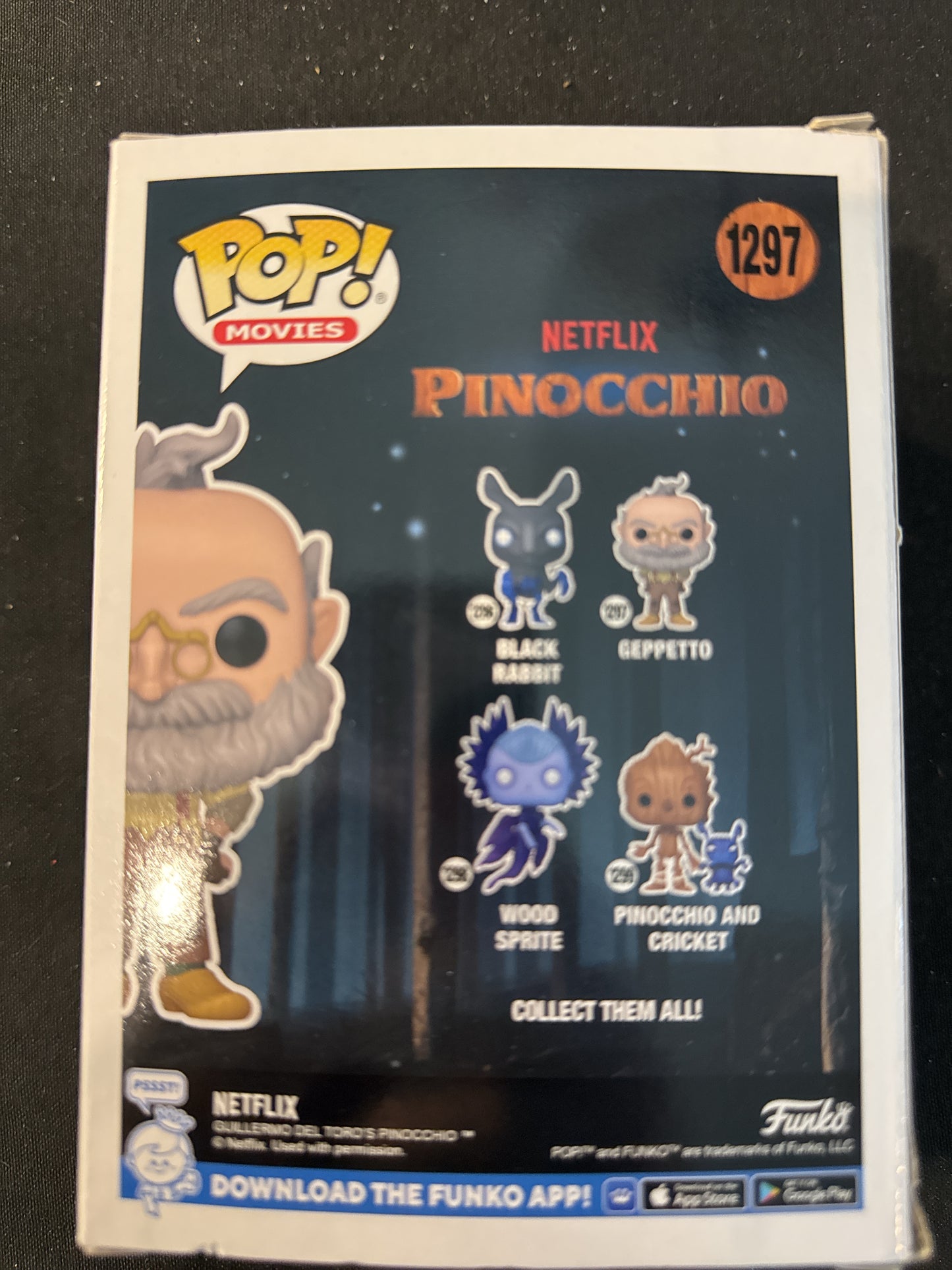 Funko Pop! Netflix Pinocchio #1297 Geppetto Vinyl Figure New in Box
