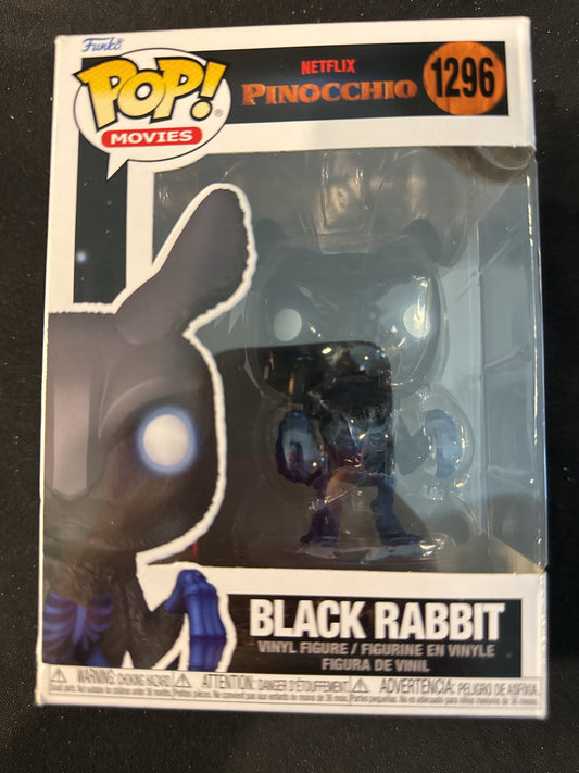 Funko Pop! Netflix Pinocchio #1296 Black Rabbit Vinyl Figure New in Box