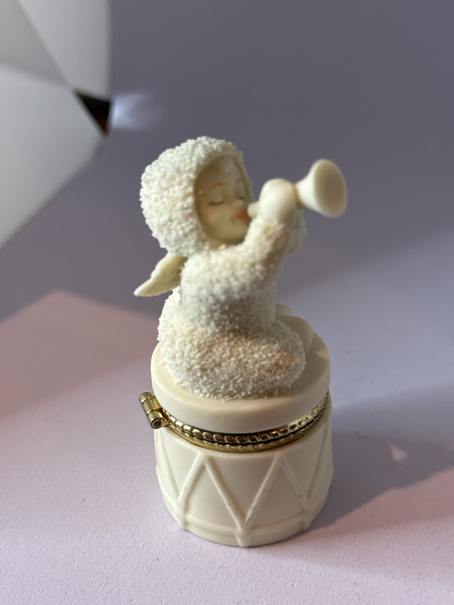 Dept. 56 Snowbaby Trinket Keepsake Box "Celebrate" w/ Original Box