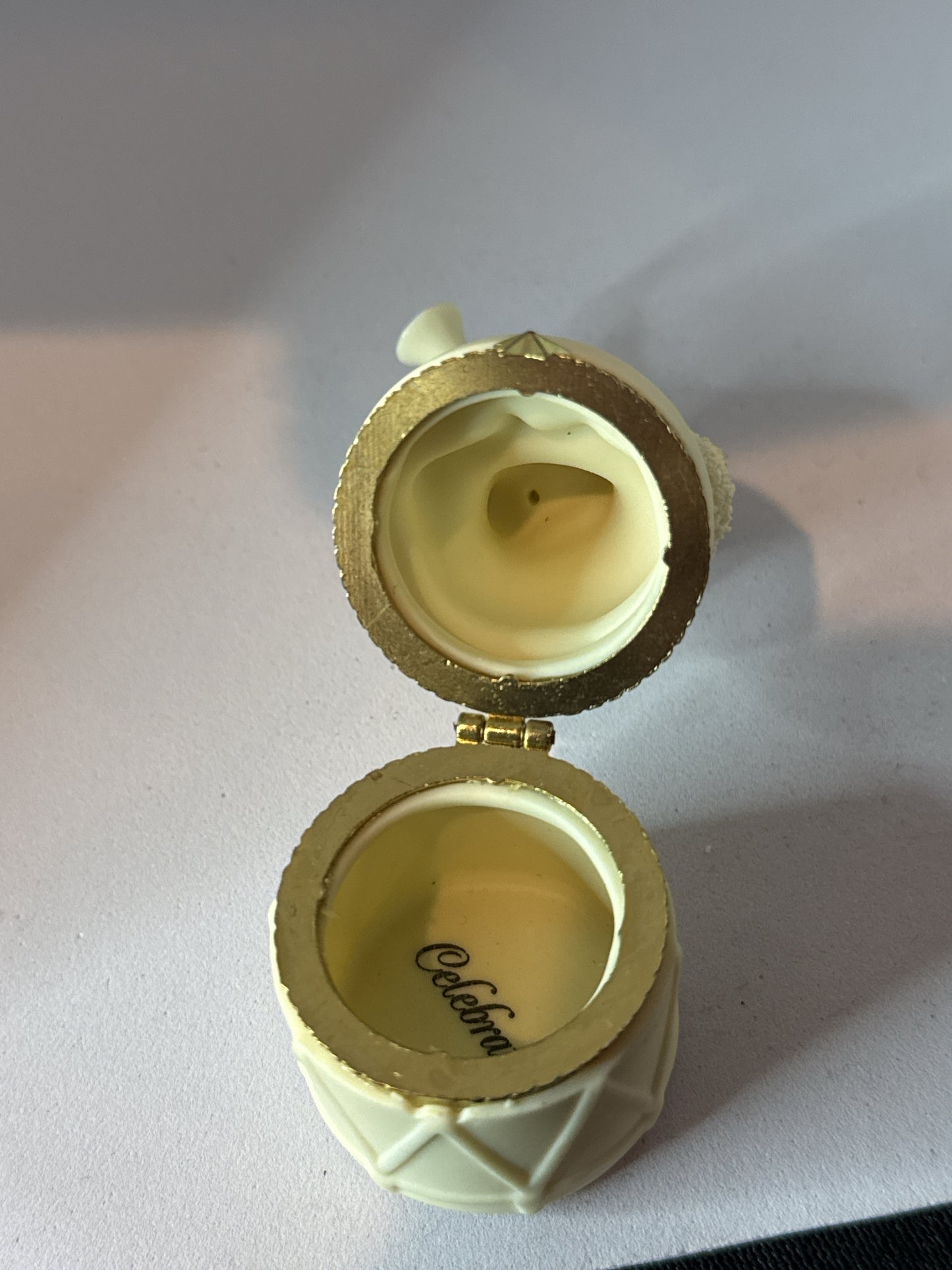 Dept. 56 Snowbaby Trinket Keepsake Box "Celebrate" w/ Original Box