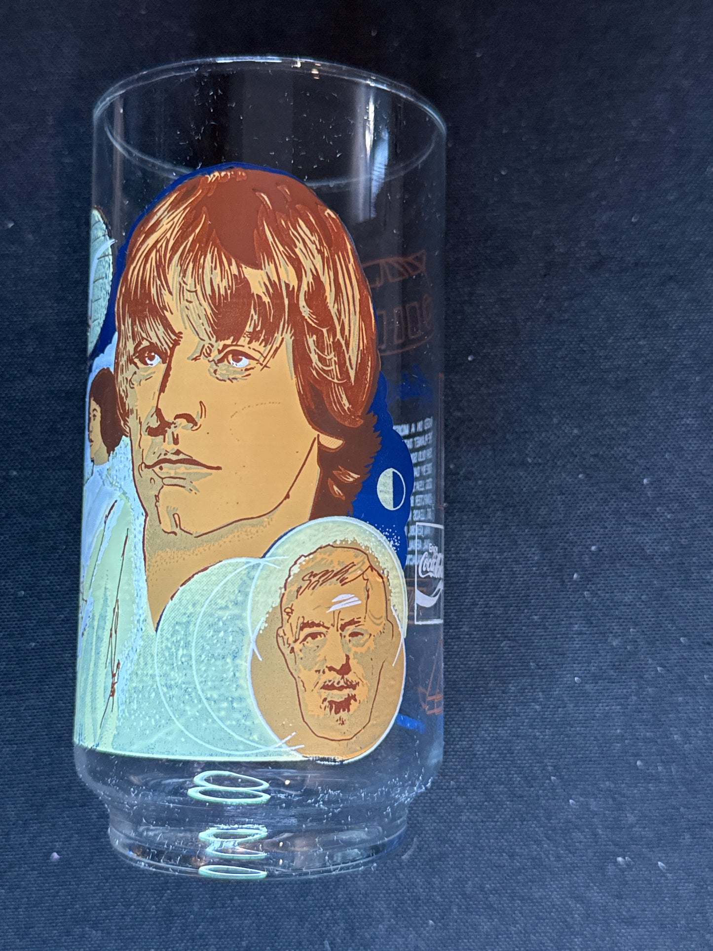 1977 Star Wars Burger King Coca Cola Glass Luke Skywalker Collector's Item 5 5/8" Tall