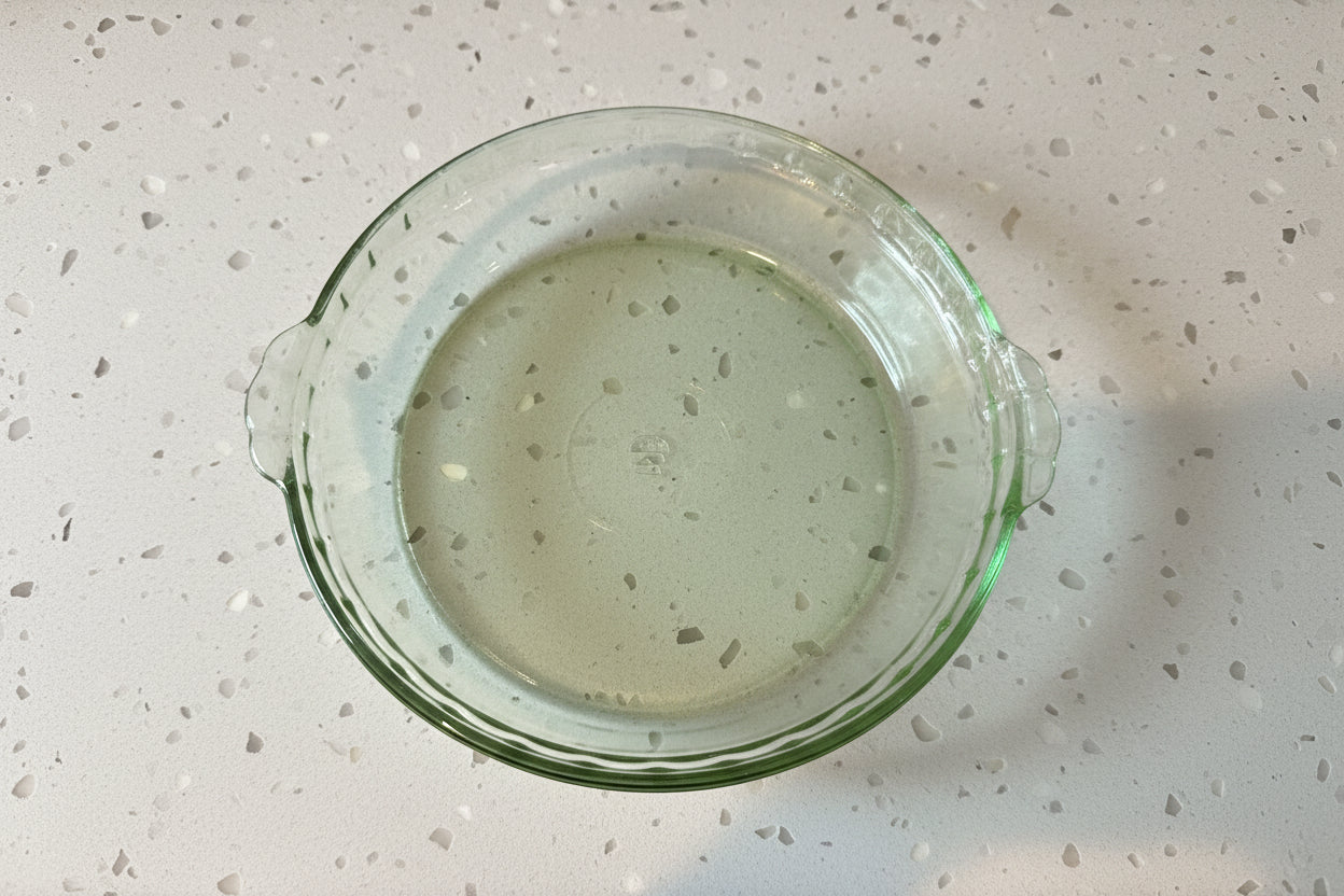 Martha Stewart Everyday 9.5" Clear Glass Pie Plate/Dish/Bakeware