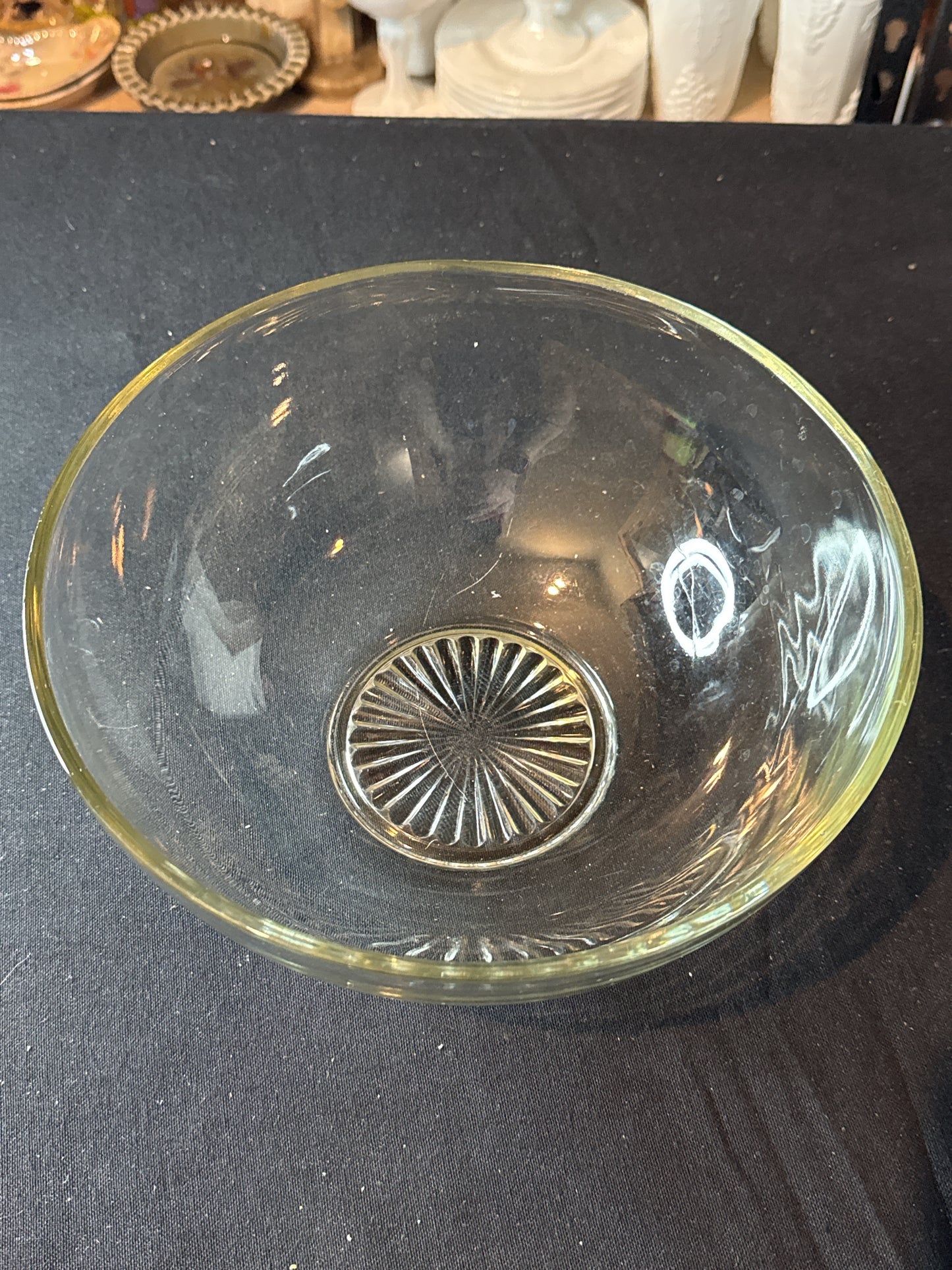 Large Glass Bowl 9" Wide x 4" Tall