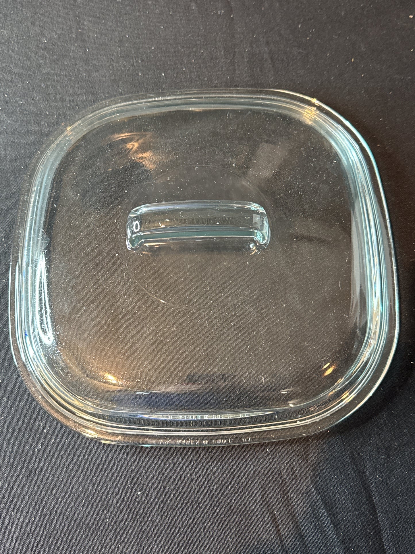 Replacement Pyrex Lid Fin Handle Clear Square Simply Lite Casserole 9.5" Wide 680C
