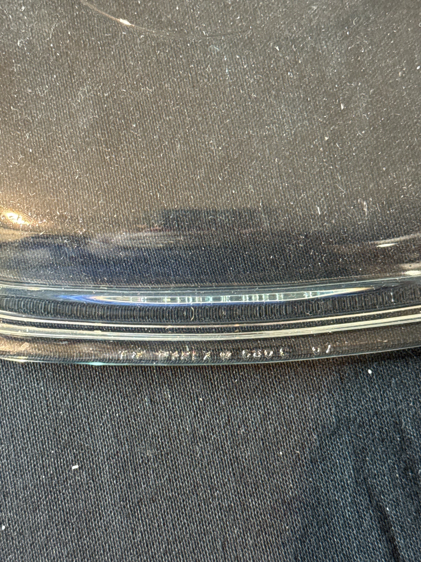 Replacement Pyrex Lid Fin Handle Clear Square Simply Lite Casserole 9.5" Wide 680C