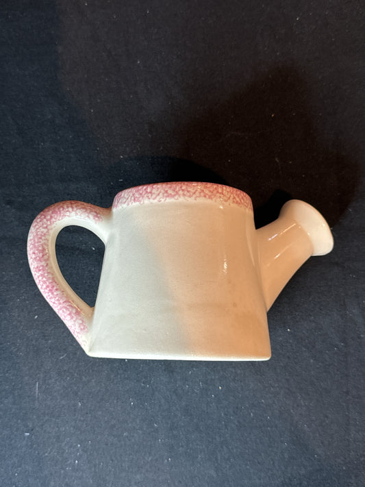 Hermitage Pottery Spongeware Sprinkling Can 1997 4 1/8" Tall