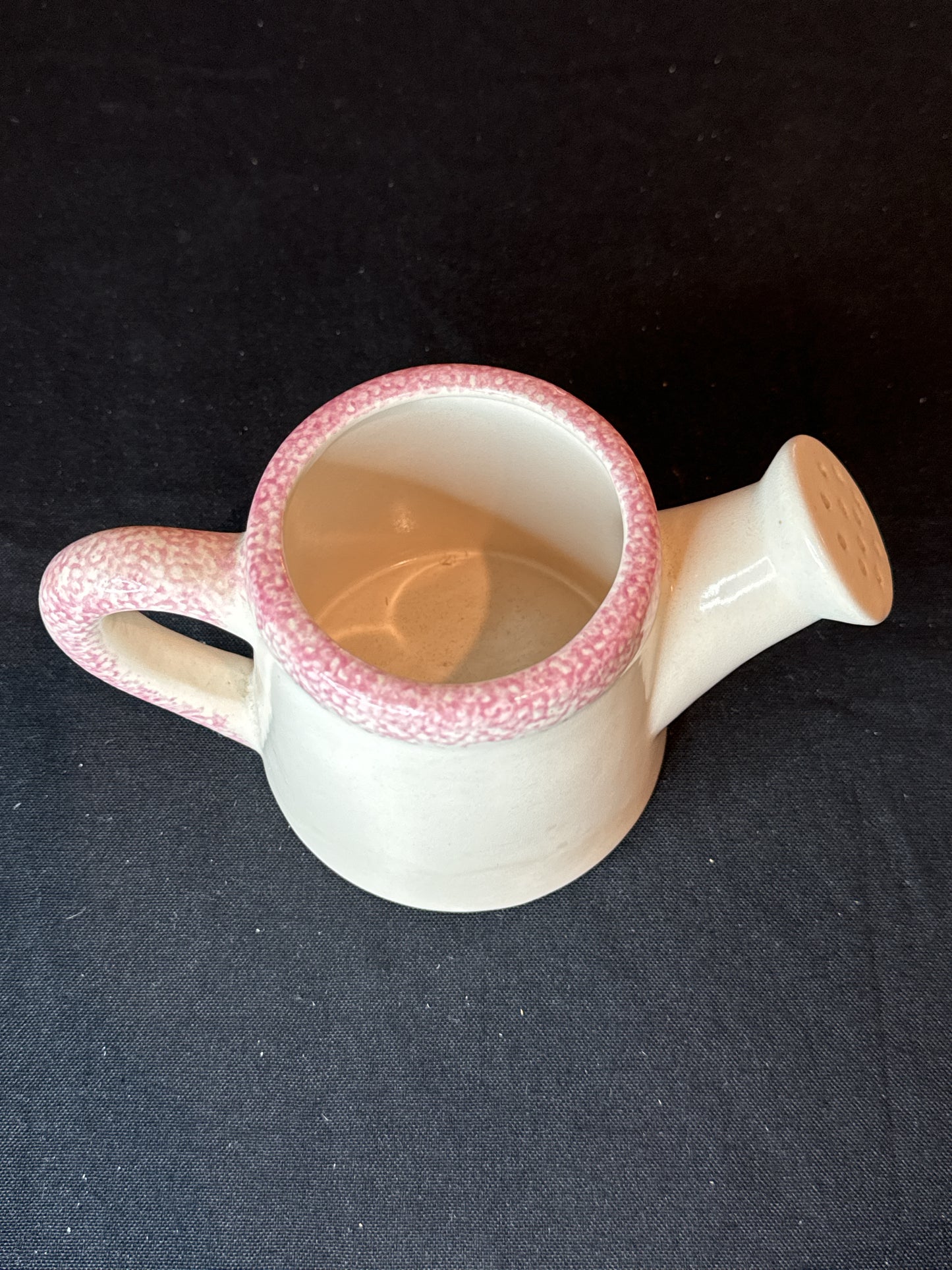 Hermitage Pottery Spongeware Sprinkling Can 1997 4 1/8" Tall
